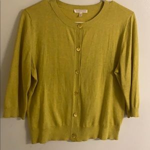 Eileen Fisher Mustard Cardigan Size MP